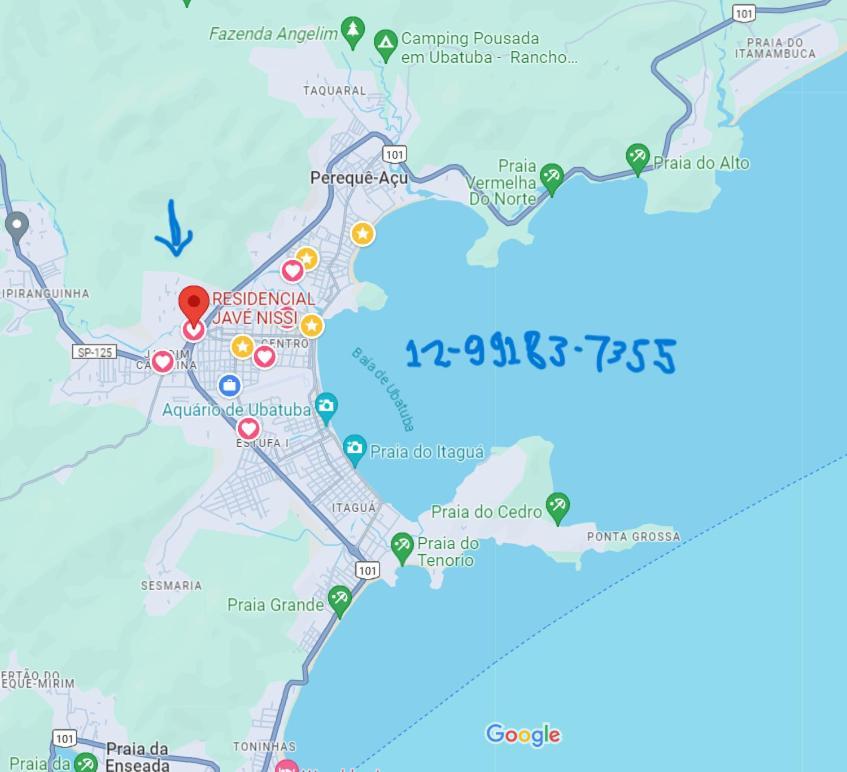 Apartamento Centro Apartment Ubatuba Ngoại thất bức ảnh
